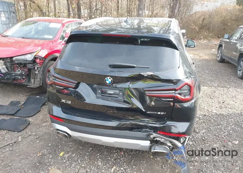 2022 BMW X3 xDrive30I from USA, damaged, VIN 5UX53DP03N9K52496